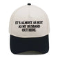 Contrast Color Embroidered Baseball Cap