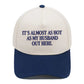 Contrast Color Embroidered Baseball Cap