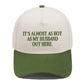 Contrast Color Embroidered Baseball Cap