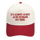 Contrast Color Embroidered Baseball Cap