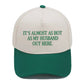 Contrast Color Embroidered Baseball Cap