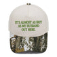 Contrast Color Embroidered Baseball Cap
