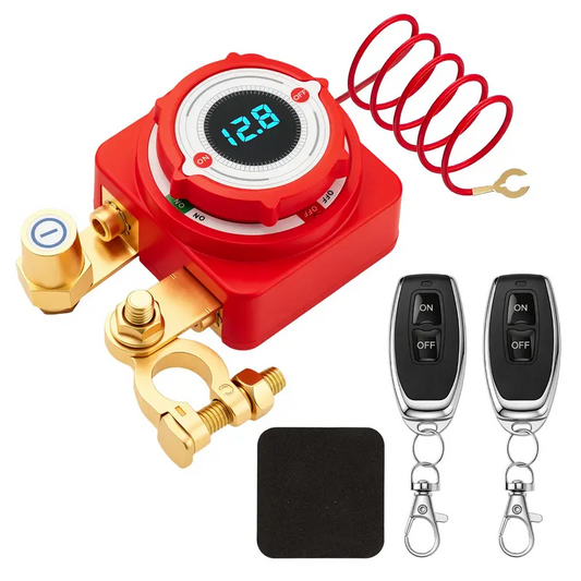 🚗🛡️ 12V/24V Autó Akkumulátor-leválasztó: Távirányítós Vezérlés és Automatikus Kikapcsolás! ⚡