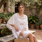 Women's Crochet Patchwork Beach Cover Up with Tassel