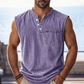 👕🔥 Retro Háromgombos Ujjatlan Póló: Laza Elegancia és Kifogástalan Kényelem! 🛍️