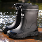 🌧️👢 Uniszex Vízálló Esőcsizma: Középszárú Kialakítás és Prémium Védettség! ✨