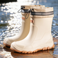 🌧️👢 Uniszex Vízálló Esőcsizma: Középszárú Kialakítás és Prémium Védettség! ✨