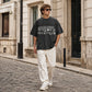 Men Vintage Washed Graphic T-Shirt Christian Streetwear Tee