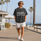 Men Vintage Washed Graphic T-Shirt Christian Streetwear Tee