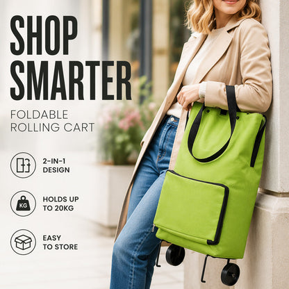 🎒 Összecsukható táska teleszkópos fogantyúval – Szupermarkethez és sétákhoz ⚡