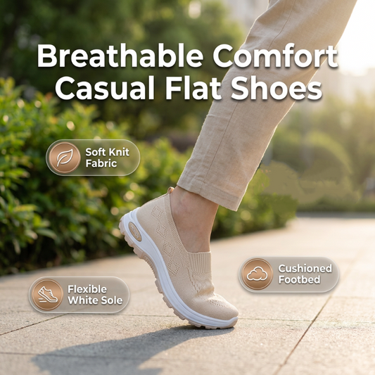 Women's Breathable and Comfortable Flat Shoes
