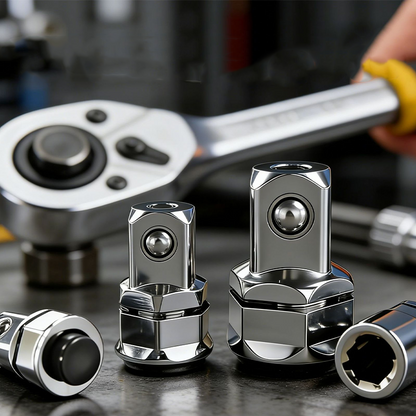 CR-V Steel Ratchet Wrench Adapter Socket Converter Set