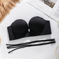 👙☁️ Varrás Nélküli Push-up Melltartó: Láthatatlan Kényelem és Elülső Kapocs! ✨