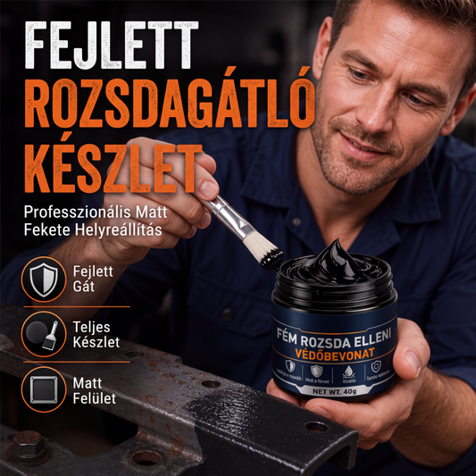🏥🛡️ Fekete Fémjavító Pászta: Egyenletes Fedés és Tökéletes Eredmény! ✨