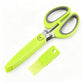 ✂️🌿 Multi-Layer Herb Scissors: Chop Faster, Store Safely! 🛡️