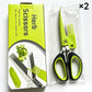 ✂️🌿 Multi-Layer Herb Scissors: Chop Faster, Store Safely! 🛡️