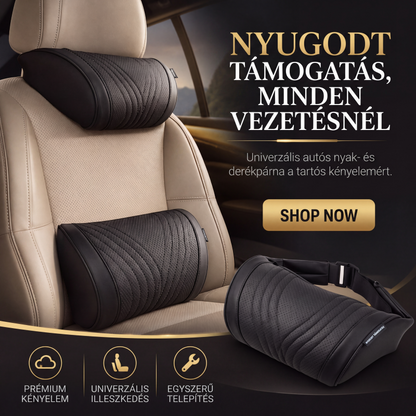 🚘  50% kedvezmény☁️Kényelmes autóülés-fejtámla és deréktámasz