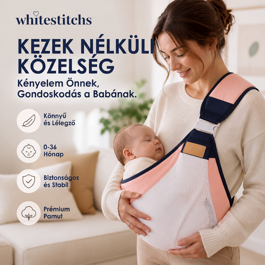 🔥👶 1+1 INGYEN! 4 az 1-ben Lélegző Hordozó: Szabad Kezek és Boldog Baba!