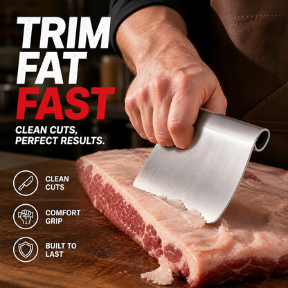 🥩✨ Ergonómikus Húskaparó: Ívelt Kialakítás és Kényelmes Fogás! 🔪