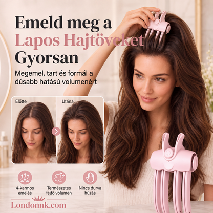 💥 Meglepetés – 50% KEDVEZMÉNY! 🔥 Formázd 3 másodperc alatt! 👱‍♀️ Varázslatos eszköz a hajtövek emeléséhez – csipesz, amely volument ad és megemeli a hajtövet