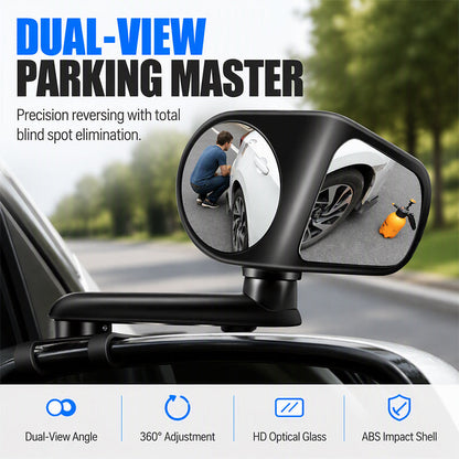 Adjustable Dual-Sided Auxiliary Rearview Mirror