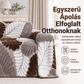 🛋️✨ Elegáns jacquard kanapé párna: csúszásgátló és fényűző megjelenésű! 📦