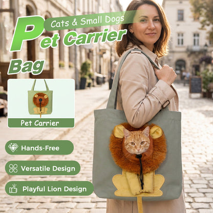 Head-Out Pet Carrier Bag for Cats & Small Dogs