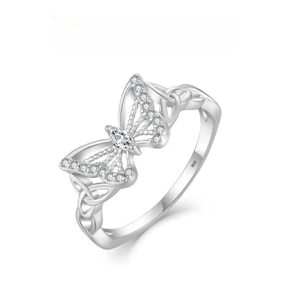 🦋💍 Finom Pillangó Gyűrű: Légies Elegancia és Ragyogás! ✨
