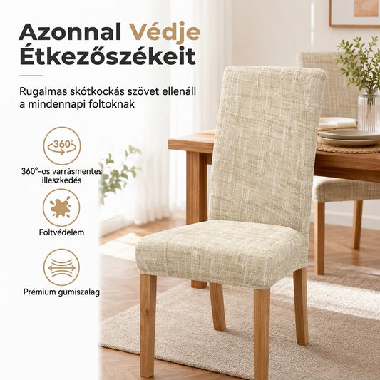 🪑✨ Kockás Székhuzat: Egész Éves Védelem és Tökéletes Illeszkedés!