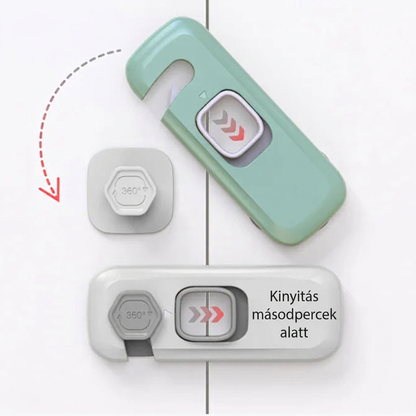 🔒👶 Többfunkciós Hűtőzár: Fúrás Nélkül, Maximális Védelem!