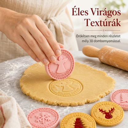 🎄✨ Karácsonyi Süti Formakészlet: Tökéletes Minták és Ünnepi Hangulat!