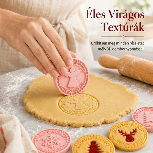 🎄✨ Karácsonyi Süti Formakészlet: Tökéletes Minták és Ünnepi Hangulat!