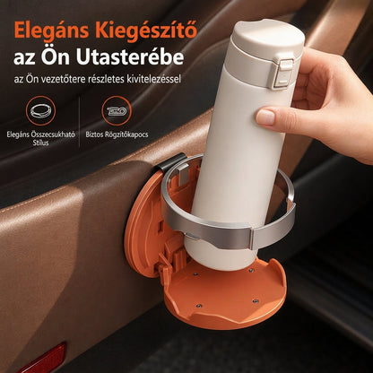 🚗🥤 Összecsukható Pohártartó: Nagy Palackok és Rendezett Utastér!