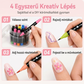 🎨 24 színű kétvégű körömdíszítő tollkészlet | Kreatív köröm minták könnyed elkészítéséhez💅