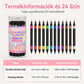 🎨 24 színű kétvégű körömdíszítő tollkészlet | Kreatív köröm minták könnyed elkészítéséhez💅