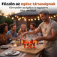 🍢 Rozsdamentes acél nyársrács állvány légsütőhöz – Praktikus, hőálló ✨