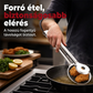 🍳✨ Kétfunkciós Szűrőkanál-Fogó: Vége a Két Külön Eszköznek!