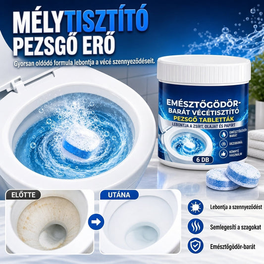 🌿🧼 1+1 akció: WC-tisztító pezsgőtabletták: hatékony tisztítás + kíméletes összetétel! 🎉