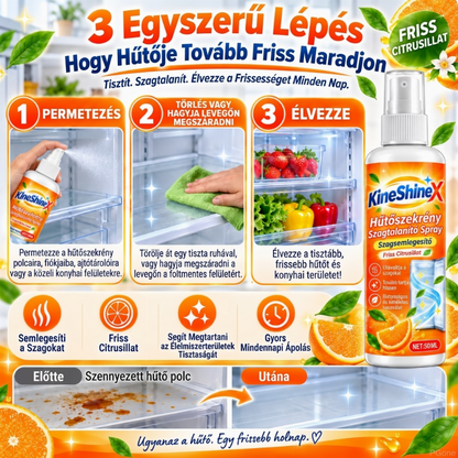 ❄️🌿 Hűtő- és WC-Szagtalanító Spray: Két Az Egyben + Friss Illat! ✨