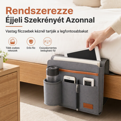 🛏️🎒 Filc Ágyrendszerező Táska: Okos Tárolás + Minimalista Dizájn! ✨