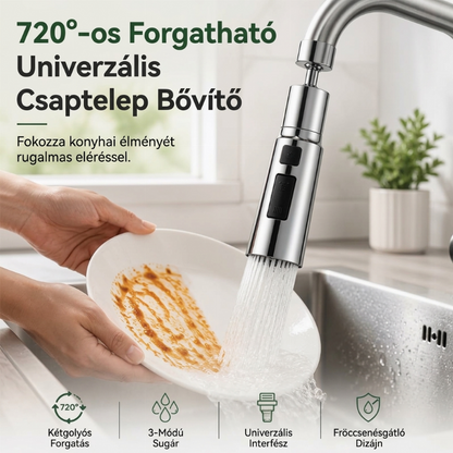 🚰✨ Forgatható Csapfúvóka: 360°-os Mozgás + Víztakarékosság! 💧