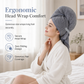 🧖‍♀️✨ Korallbársony hajturbán: Gyors szárítás + Puha tapintás! 🎉