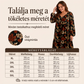 Női elegáns juharleveles mintás ruha