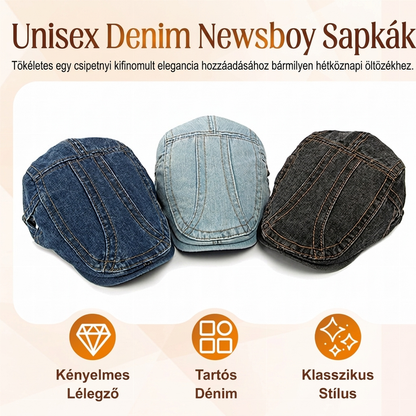 🔥 Új termékek 2026-ra | 💸 Uniszex Newsboy farmer-sapkák