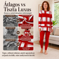 Női nyomott mintás hosszú ujjú felső és leggings szett