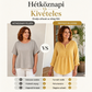 👚 Redőzött Henley-galléros Blúz – Nőies Elegancia