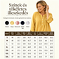 👚 Redőzött Henley-galléros Blúz – Nőies Elegancia