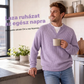 Férfi rétegzett hatású waffle póló – Kényelmes, elegáns textúrájú mindennapi viselet ✨👔