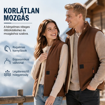 Unisex téli plüss bélésű mellény – Melegség és kényelem minden napra ✨🧣