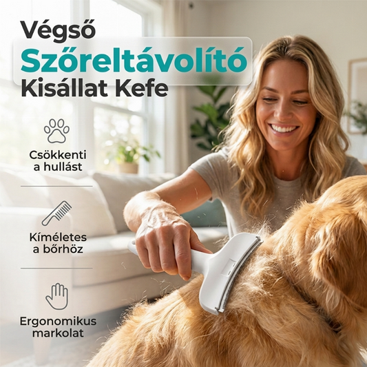 Hatékony szőreltávolító fésű kedvencekhez – Gyors, kíméletes szőrápolás kutyáknak és macskáknak 🐶🐱